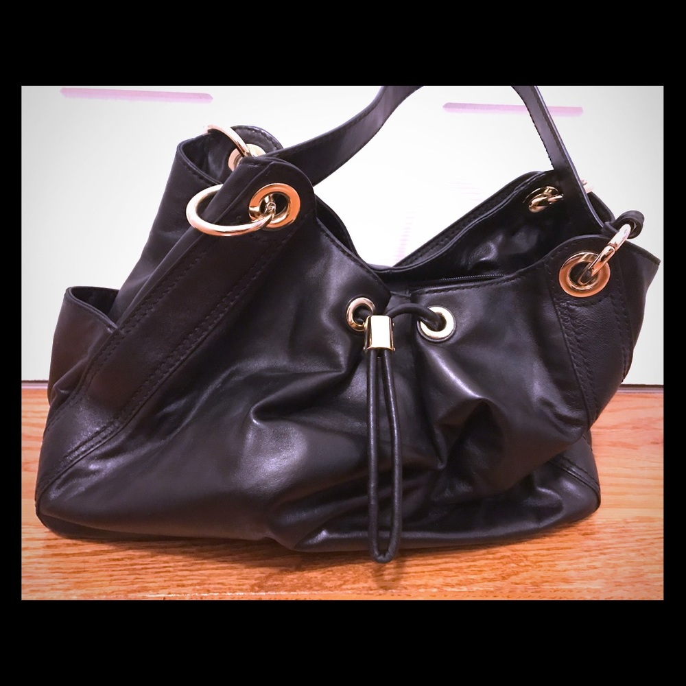 Michael Kors Black Leather Handbag